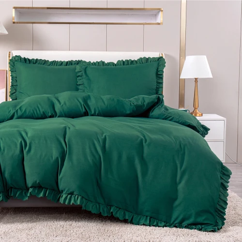 Pościel 200x220 Jednolita z Falbankami 2595