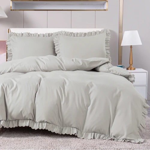 Pościel 160x200 Jednolita z Falbankami FFB 2597