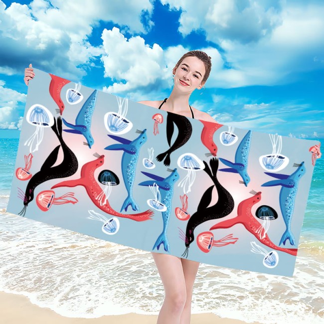 Przejdź do produktu Ręcznik plażowy szybkoschnący 100x180 z mikrofibry H59