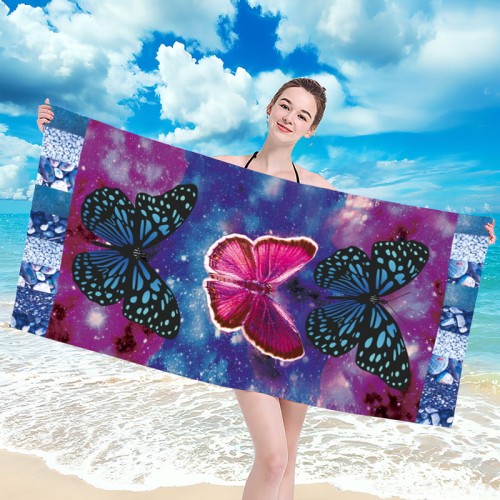 Ręcznik plażowy szybkoschnący 100x180 z mikrofibry H64