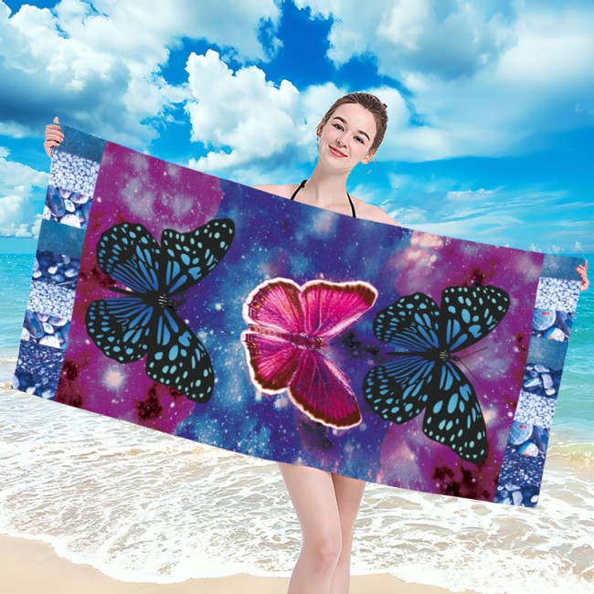 Przejdź do produktu Ręcznik plażowy szybkoschnący 100x180 z mikrofibry H64