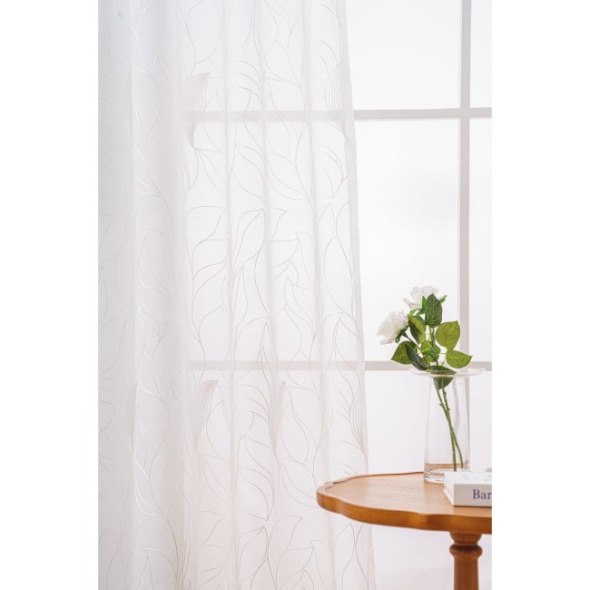 Przejdź do produktu firanki do salonu 145x250 z haftem przelotka