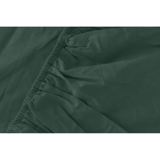 Przejdź do produktu Prześcieradło z gumką 160x200 bawełna satynowa oliwka