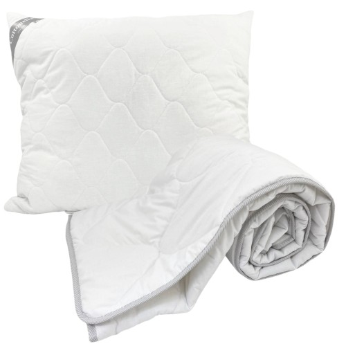  Komplet kołdra i poduszka 160x200 bawełniana letnia