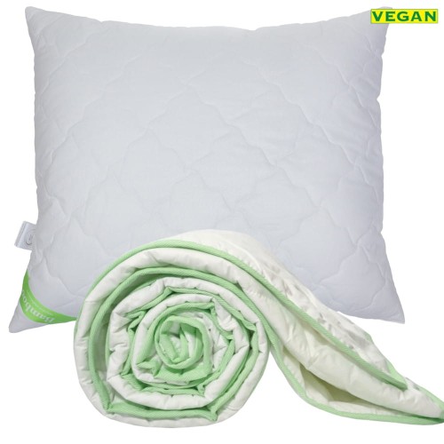 Kołdra i poduszka 140x200 Bamboo całoroczna