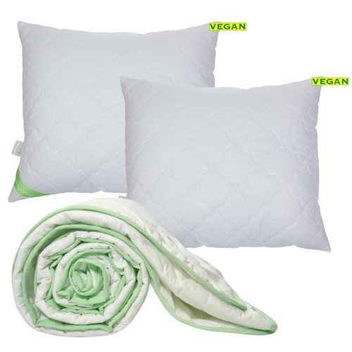 Kołdra i poduszki 160x200 Bamboo całoroczna