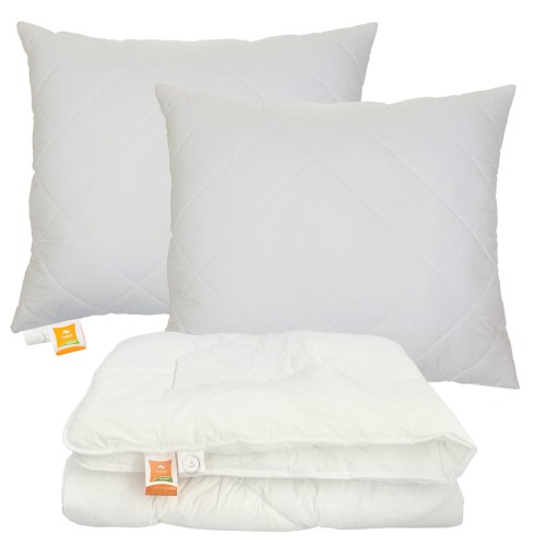 Komplet poduszki i kołdra 200x220 całoroczny bawełna HOLLOFIL ALLERBAN