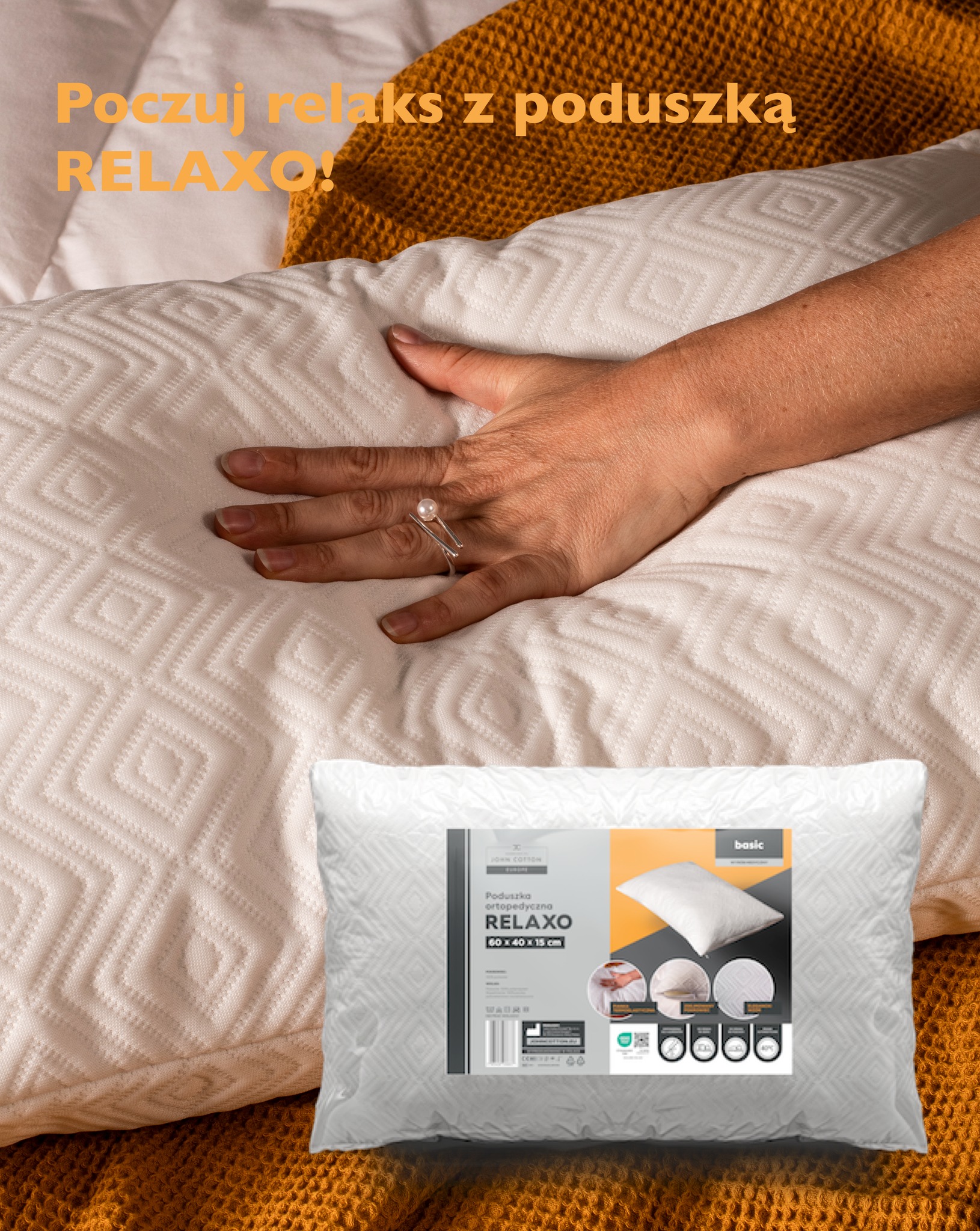 poduszka ortopedyczna 40x60 relaxo