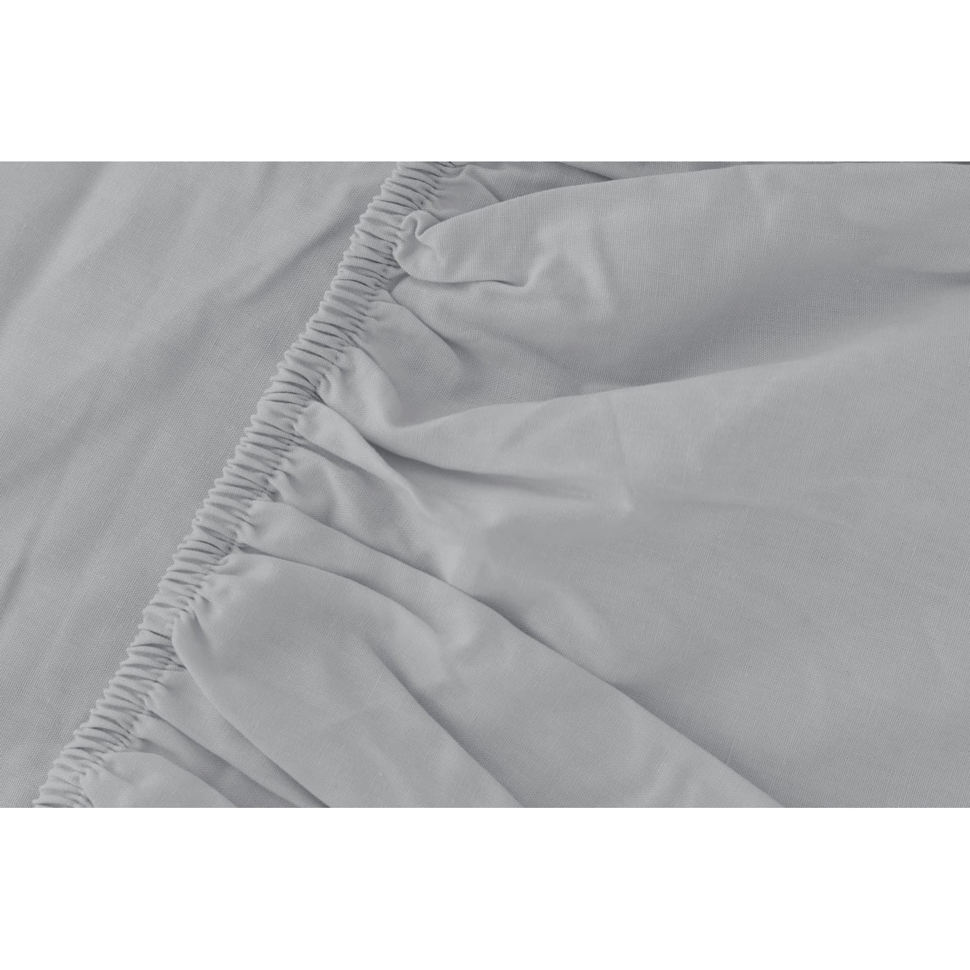 prześcieradło 160x200 z gumką kolor jasny szary