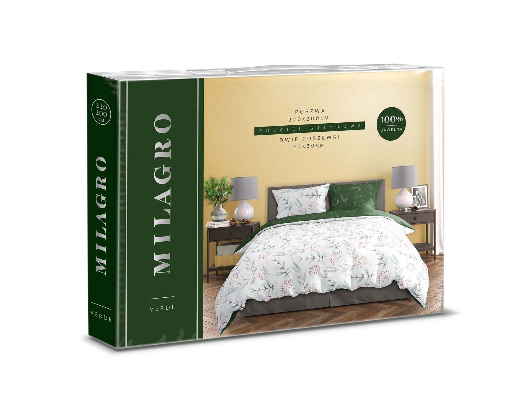 pościel 200x220 milagro werde 020 opakowanie