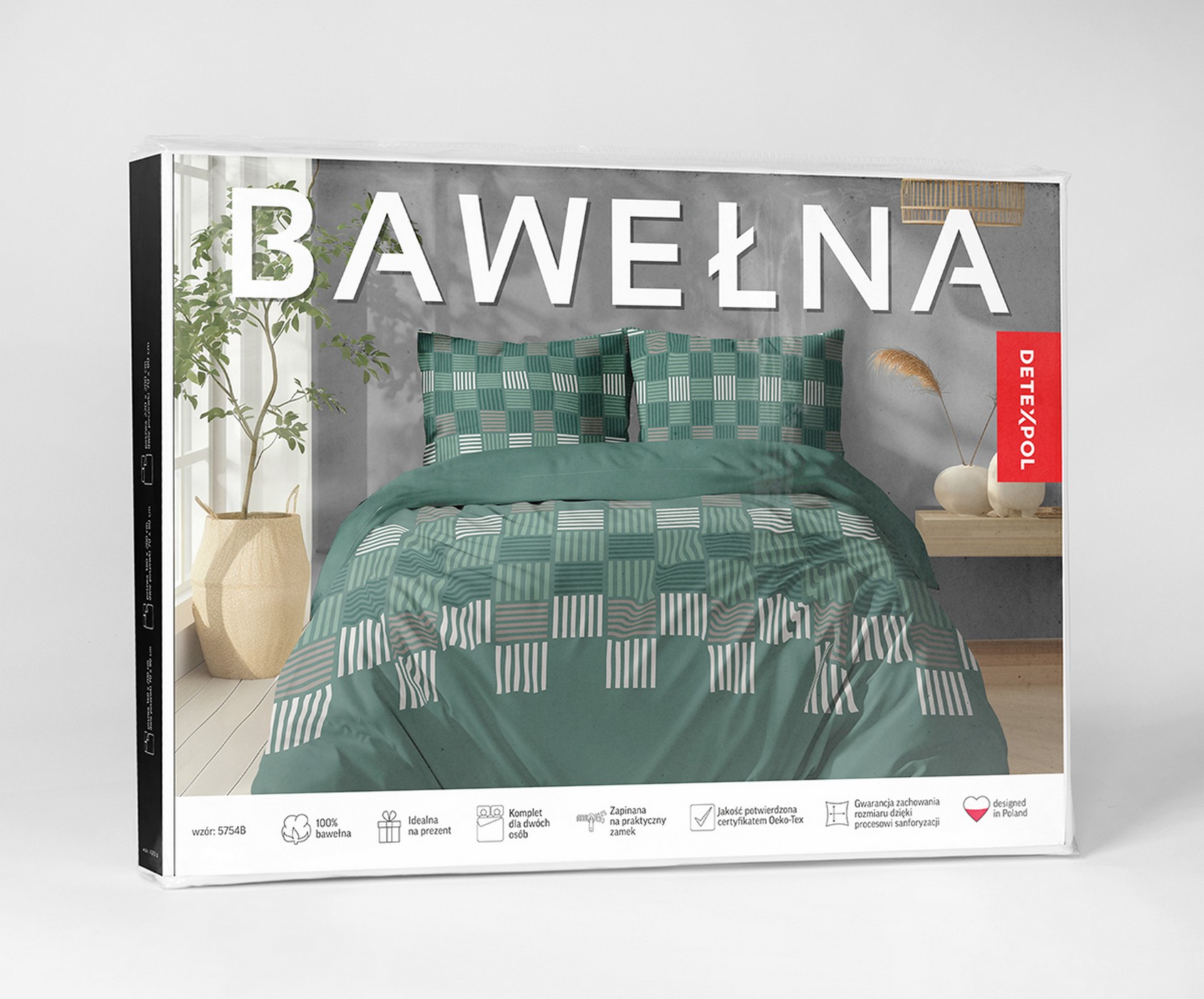pościel bawełna 200x220 opakowanie 5754b
