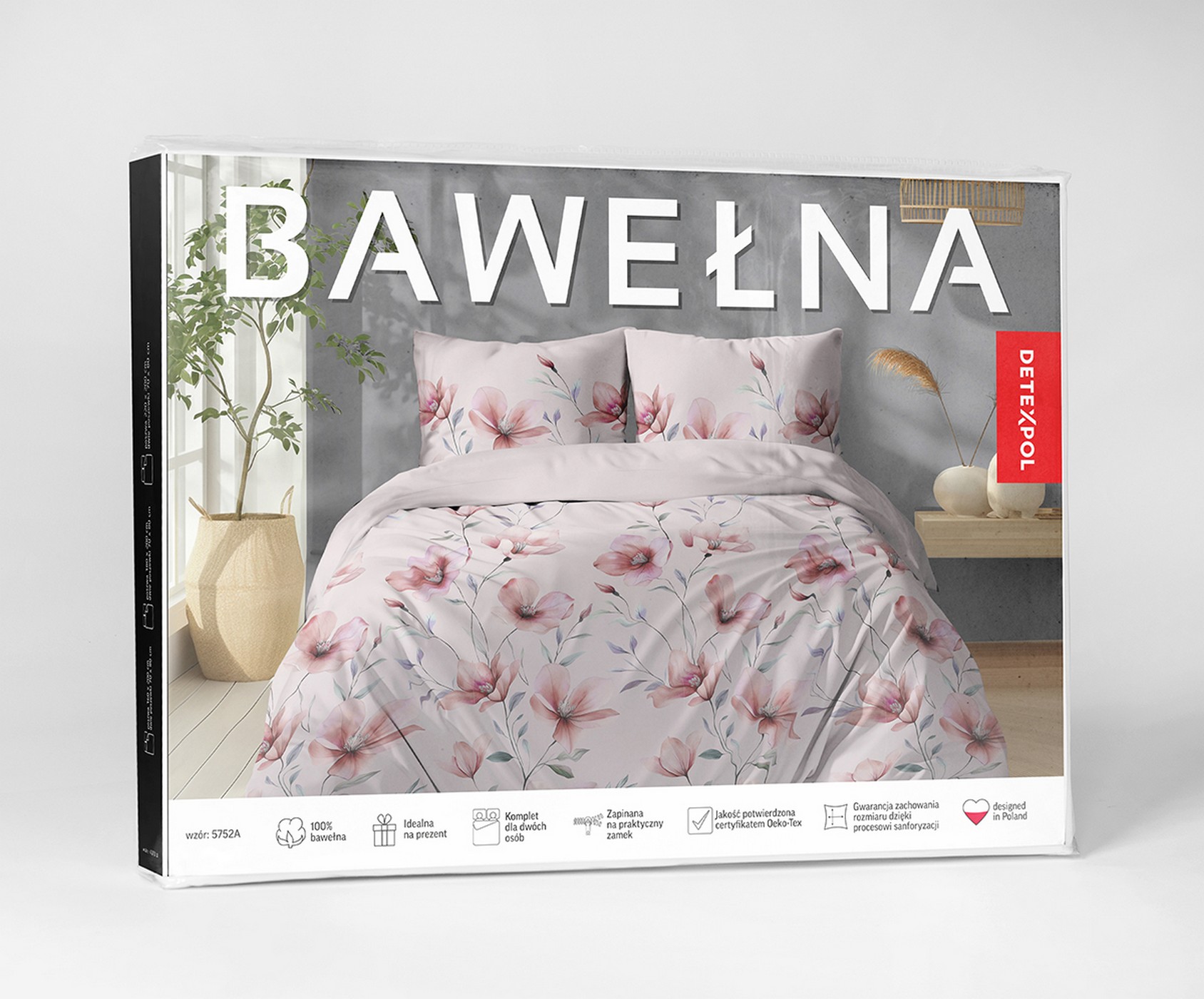 pościel bawełna 200x220 opakowanie 5752a