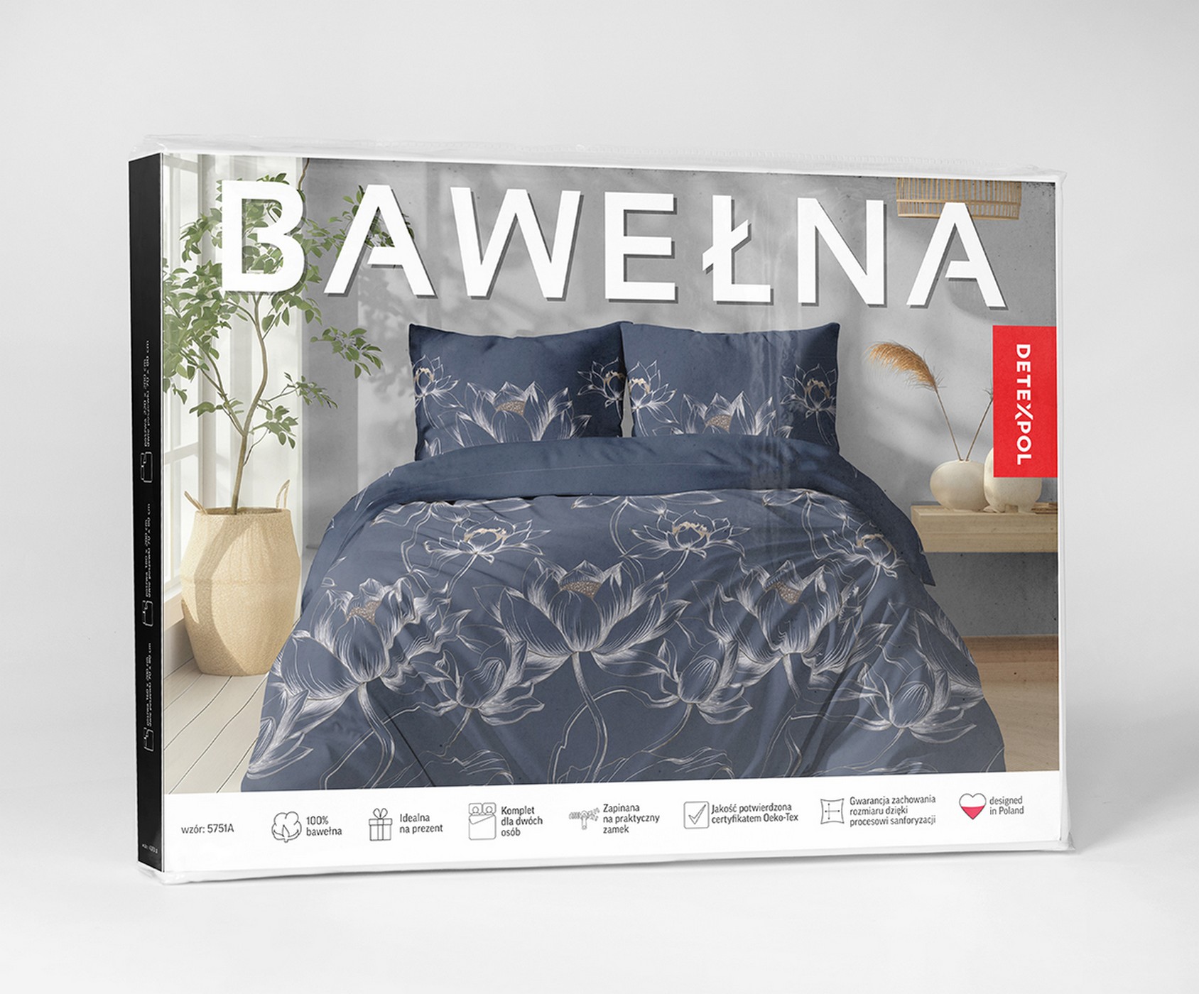 pościel bawełna 160x200 opakowanie 5751a