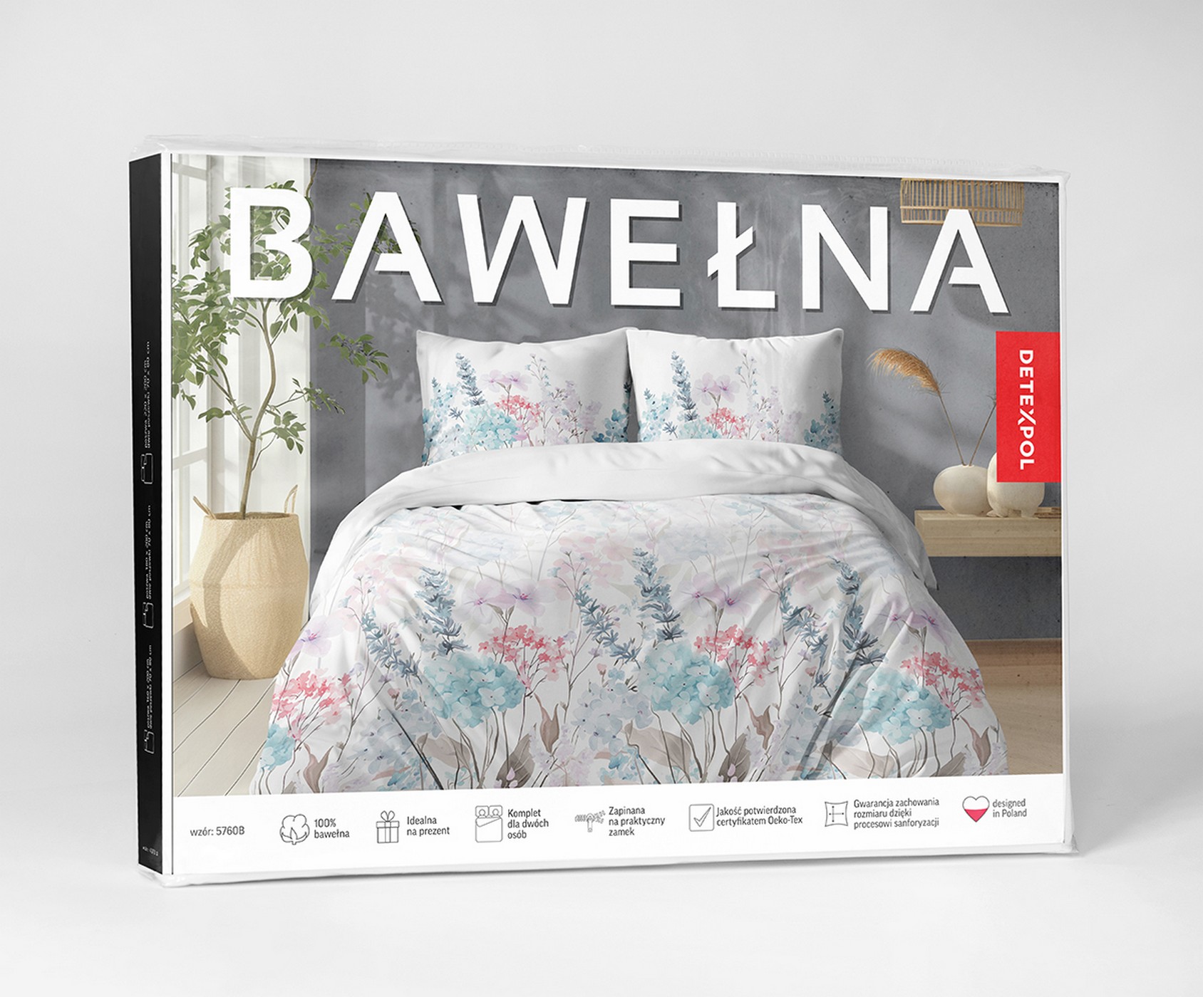 pościel bawełna 160x200 opakowanie 5760b