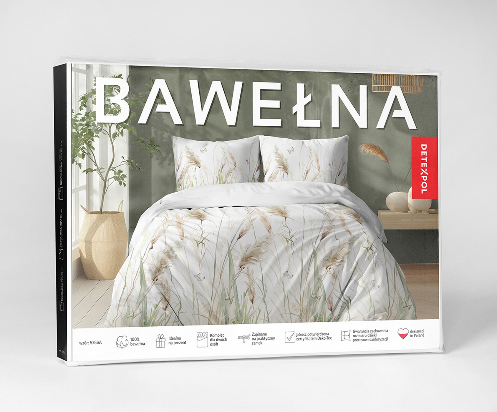 pościel bawełna 160x200 opakowanie 5756a