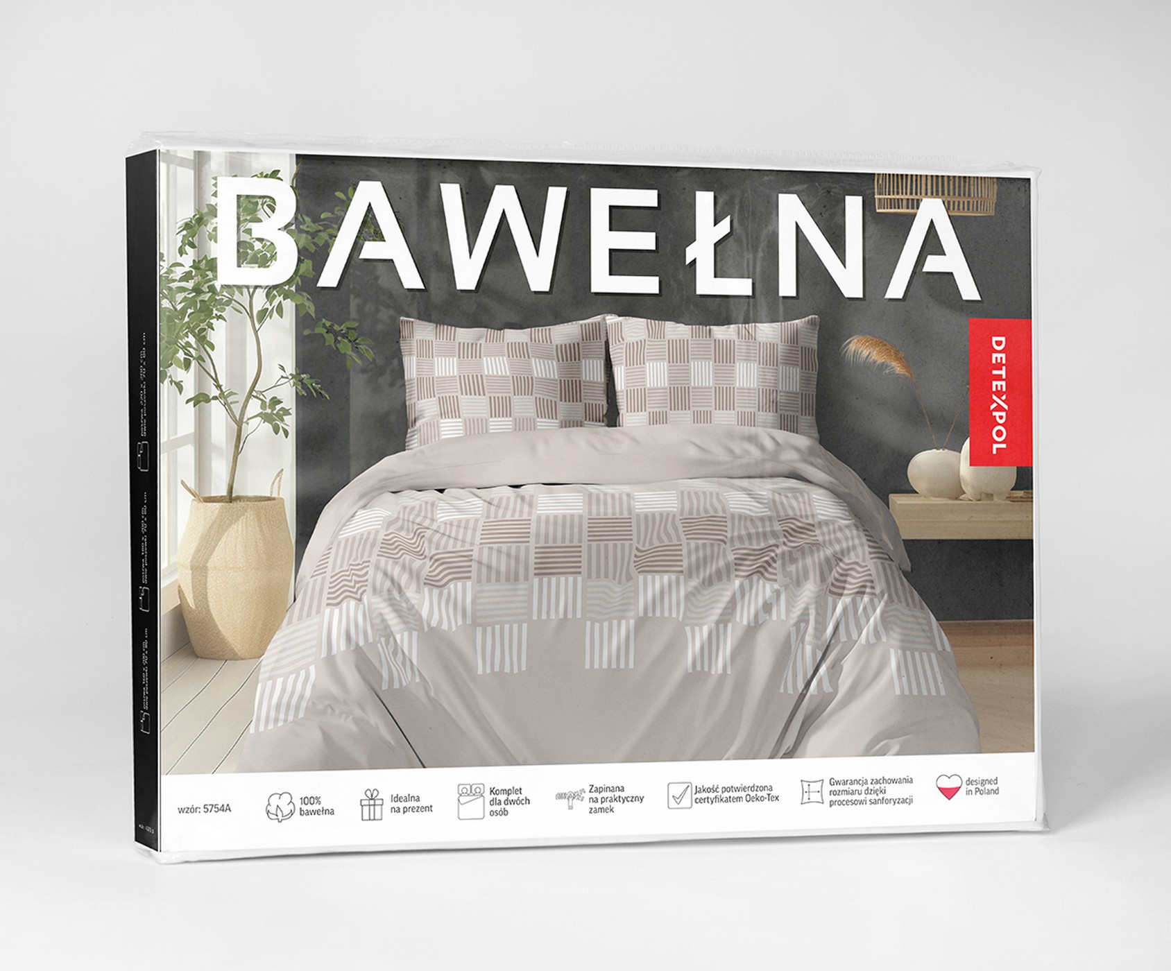 pościel bawełna 160x200 opakowanie 5754a